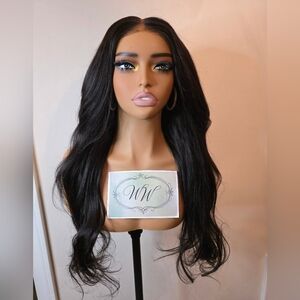 Long Natural Black Human Hair Body Wave Wig